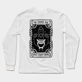 adventure time, the cosmic owl from adventure time in an awesome tarot card design Long Sleeve T-Shirt